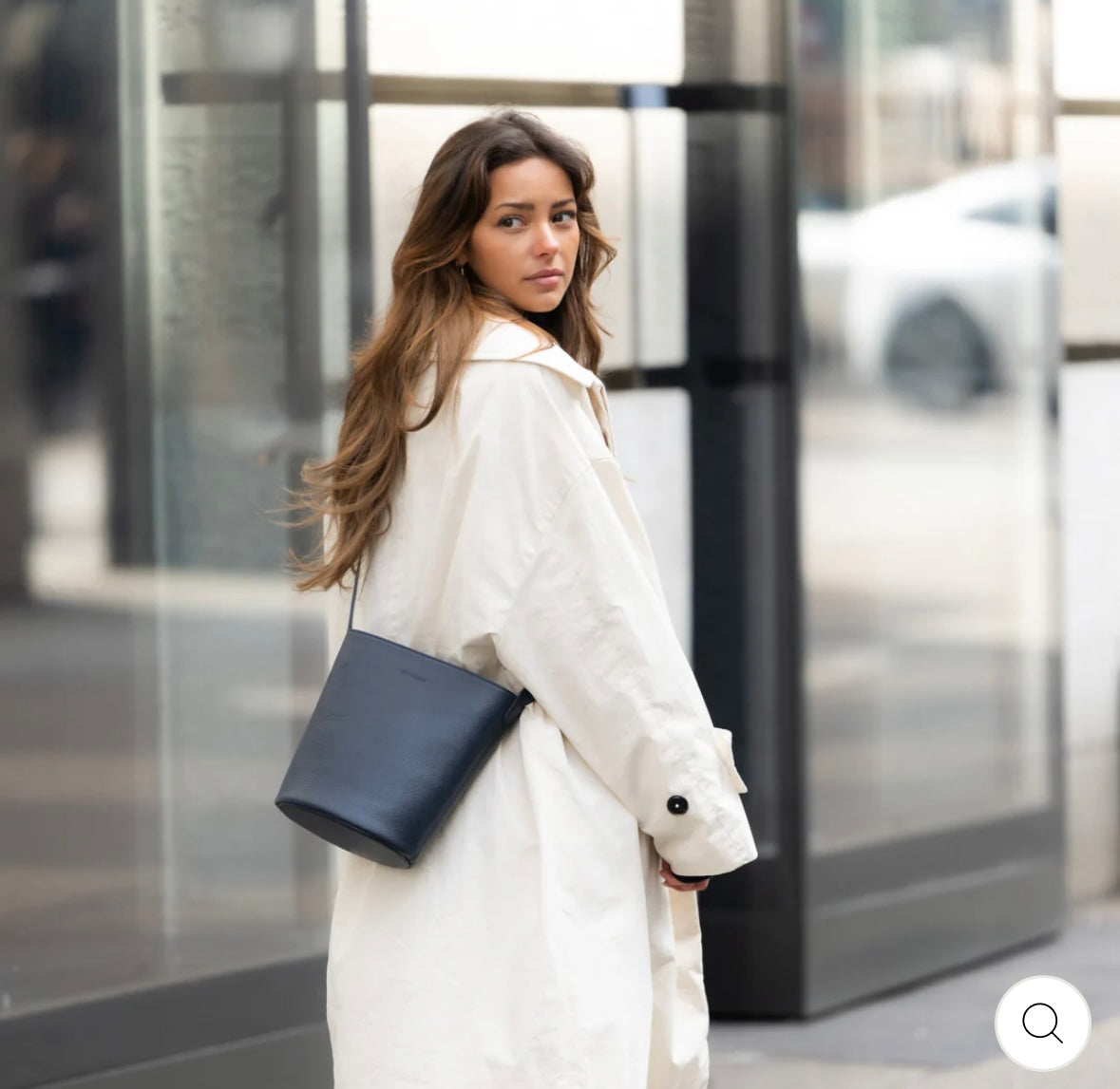 Petit sac seau bleu